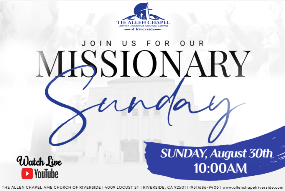 8-30-26 Missionary Sunday